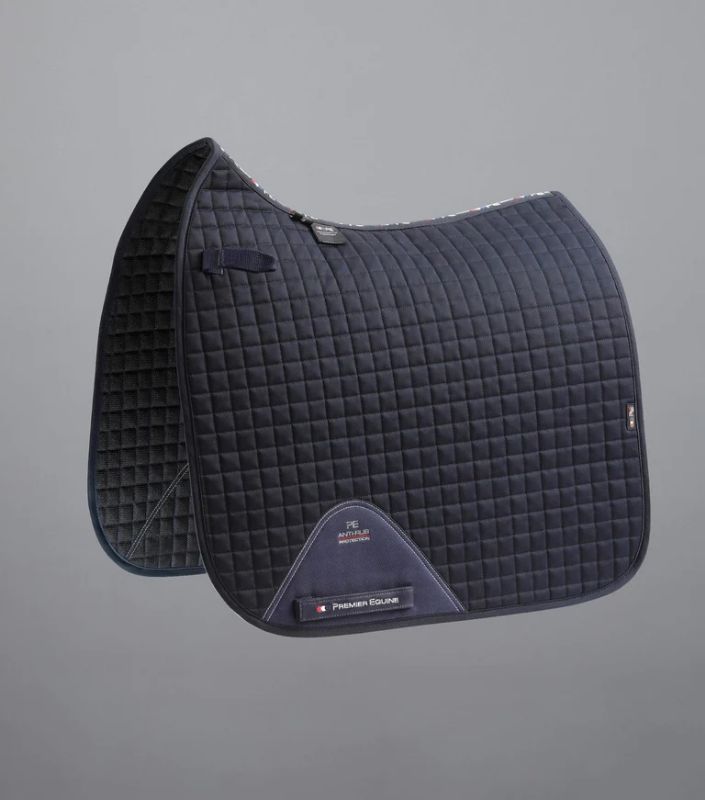 PE CC Dressage Cotton Saddlecloth (Navy)